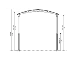 Canopia Carport Arcadia Alpine 6400 649 x 359 x 307 cm