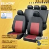 CarComfort Autositzbezug-Set Belmont schwarz-rot