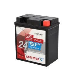 Cartec Gel Motorradbatterie YTX7L-BS 7Ah 160A