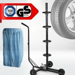 Cartrend Felgenbaum bis Reifenbreite 255 mm inkl. Reifenschutzhülle