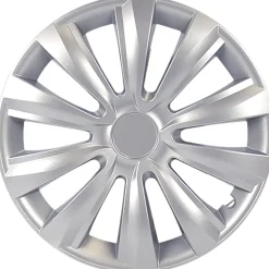 Cartrend Radzierblende Delta 35 cm (14 Zoll) silber 1 Stück