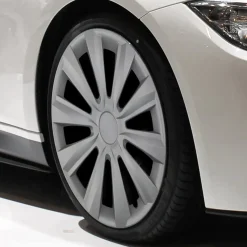 Cartrend Radzierblende Delta 40 cm (16 Zoll) silber 1 Stück