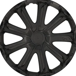 Cartrend Radzierblende EVO 40 cm (16 Zoll) silber schwarz 4 stück