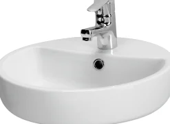 Cersanit Aufsatzwaschtisch Caspia 44 cm rund weiß