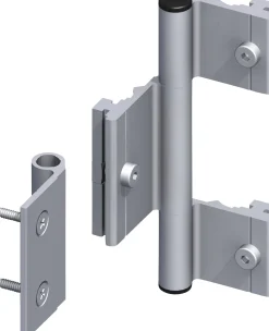 coaxis®-Scharnier 115 mm 115 mm Aluminium roh blank