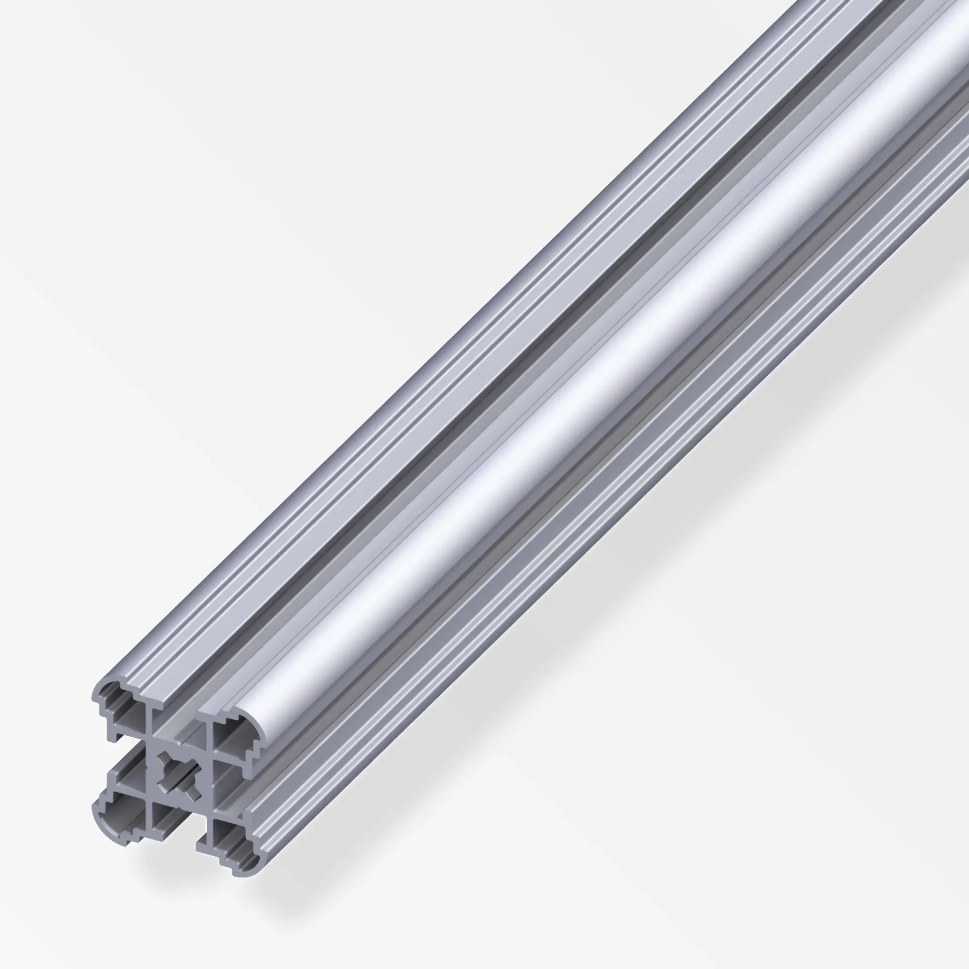 coaxis®-Säulen-Profil, schmal 2.5 m, 27.5 mm Aluminium roh blank