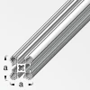 coaxis®-Säulen-Profil, schmal 1 m, 27.5 mm Aluminium roh blank