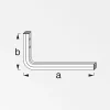 coaxis®-Tablarhalter 230 mm 230 x 130 mm Aluminium roh blank