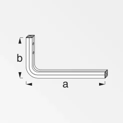 coaxis®-Tablarhalter 230 mm 230 x 130 mm Aluminium roh blank