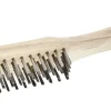 Color Expert Drahtbürste 5-reihig Holz-Griff FSC