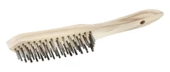 Color Expert Drahtbürste 5-reihig Holz-Griff FSC