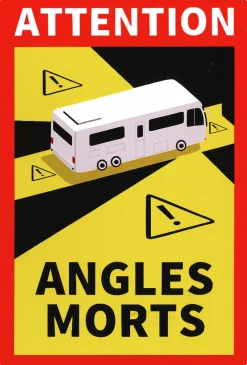 Conmetall Aufkleber Angles Morts für Wohnmobil PVC-Folie 25 x 17 cm mehrfarbig
