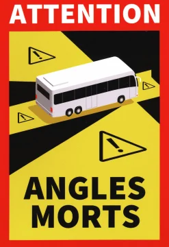 Conmetall Aufkleber Angles Morts für Bus PVC-Folie 25 x 17 cm mehrfarbig