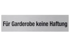 Conmetall Aufkleber Für Garderobe keine Haftung Aluminium 16 x 4 cm edelstahl-optik