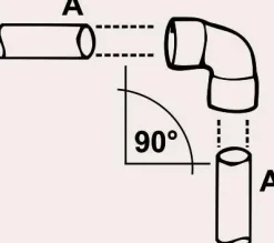 Cornat Bogen 90° / 15 mm