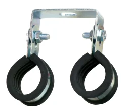 Cornat Doppelrohrschelle mit Bügel Stahl/Gummi, ø 18 mm, verzinkt