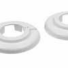 Cornat Heizungsrosette Ø 6,5 x 2,8 cm weiß - 4 Stück