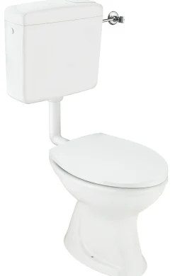 Cornat Komplett-Stand-Tiefspül-WC inkl. WC-Sitz, weiß