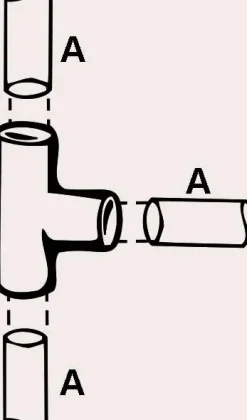 Cornat Löt-T-Stück Fitting Ø 22 mm