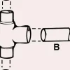 Cornat Löt-T-Stück Fitting Ø 15 mm / Ø 18 mm