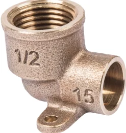 Cornat Löt-Wandscheibe 90° Rotguss, ø 15 mm, 1/2" IG