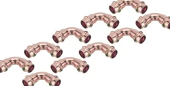 Cornat Press-Bogen 90° Kupfer, ø 15 mm, 10 Stück