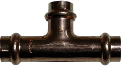 Cornat Press-T-Stück Kupfer, ø 22 mm, 10 STück