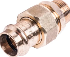 Cornat Press-Verschraubung ø 22 mm 3/4" AG Rotgus