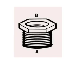 Cornat Reduzierstück messing 1/2" x 3/8" Innen- und Außengewinde