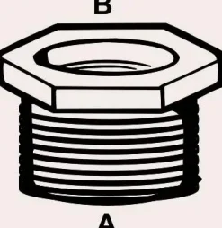 Cornat Reduzierstück messing 1" x 3/4" Innen- und Außengewinde