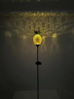 Dapo LED Solarstecker Ananas warmweiß