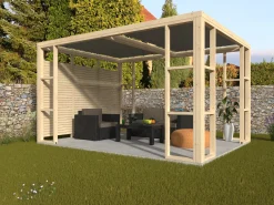 Décor et Jardin Pergola Ambre 1P 401 x 304 cm natur