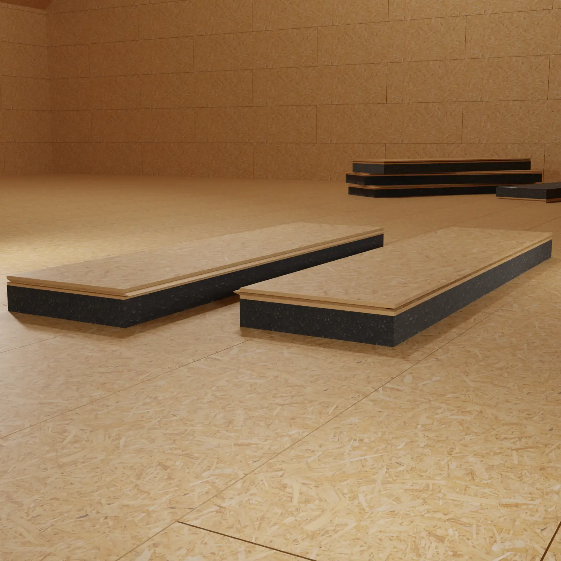 Dämmung Dachboden/Ausbau Elemente OSB 18 mm + 60 mm Neopor