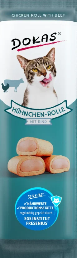 Dokas Hühnchen-Rolle mit Rind 10 g