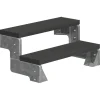 Dolle Außentreppe Gardentop 2 Stufen ohne Geländer, Breite 100 cm, Trimax, anthrazit
