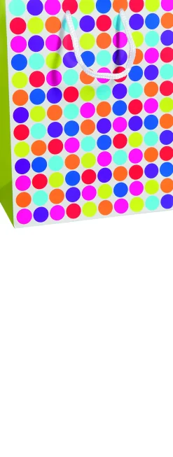 Duni Geschenktüte Dots White 23 cm