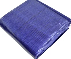 ECO Gewebeplane 80 g/m² 6 x 8 m = 48 m² mit Ösen blau