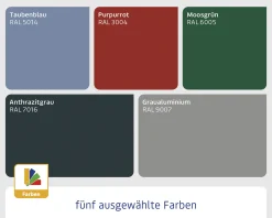 EcoStar Gerätehaus Elegant-S Typ 2 moosgrün 1 flg 258,8 x 247,7 x 216 cm