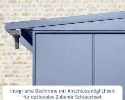 Ecostar Kaminholzregal Elegant-V Typ 2, taubenblau, mit Verstrebung