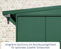 Ecostar Kaminholzregal Elegant-V Typ 2, moosgrün, mit Verstrebung