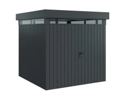 EcoStar Metallgerätehaus Euroline EFD5 LB anthrazit 214 x 214 cm 2-flg.