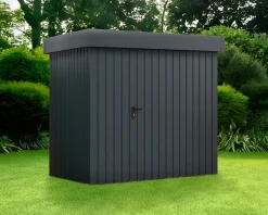 EcoStar Metallgerätehaus Euroline EFD4 anthrazit 214 x 166 cm 1.flg