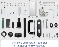 EcoStar Gerätehaus Trend-P Typ 2 taubenblau 247,9 x 283,4 x 232,3 cm