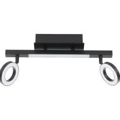 Eglo 2er LED Spot Cardillo 2 schwarz 38,5 x 8,5 cm
