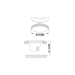 Eglo LED Außen-Einbauleuchte Lamedo 10 x 10 cm warmweiß