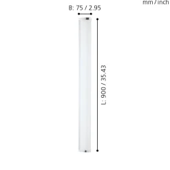 Eglo Led Bad- Wand-Deckenleuchte Gita 2 chrom