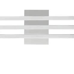 Eglo LED Deckenleuchte Roncade chrom 65 x 13 cm warmweiß