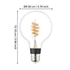Eglo LED Leuchtmittel Zigbee, A60 E27, 4W, 150 lm, 2000K, warmweiß, bedampft