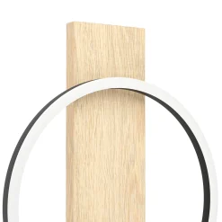 Eglo LED Wandleuchte Boyal schwarz-braun 56 x 30 cm warmweiß