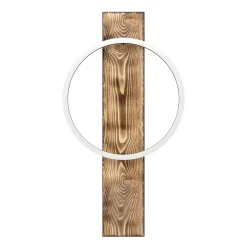 Eglo LED Wandleuchte Boyal schwarz-braun-rustikal 56 x 30 cm warmweiß